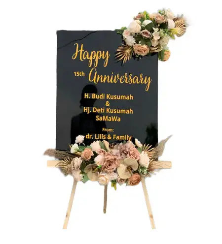 Papan Bunga Akrilik Doreng